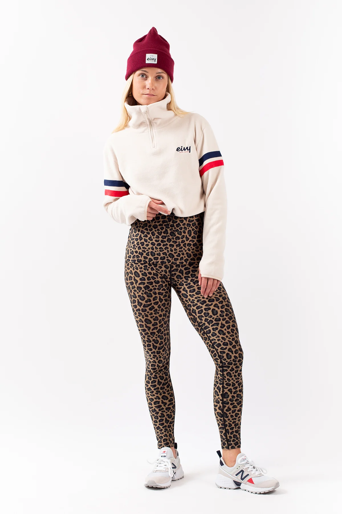 Peg Zip Cropped Fleece - Offwhite | XL