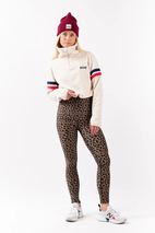 Peg Zip Cropped Fleece - Offwhite | M