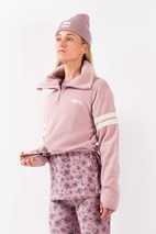 Peg Zip Cropped Fleece - Faded Woodrose | XXS