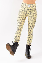 Icecold Tights - Yellow Charcoal Rose | XL