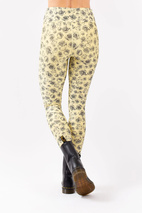 Icecold Tights - Yellow Charcoal Rose | S