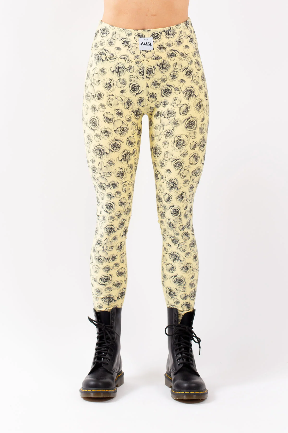 Icecold Tights - Yellow Charcoal Rose | XXL