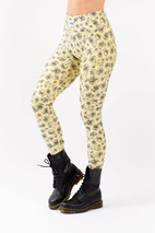 Icecold Tights - Yellow Charcoal Rose | XS