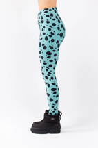 Icecold Tights - Turquoise Cheetah | XXL