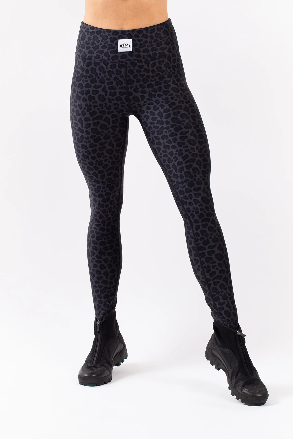 Icecold Tights - Black Leopard