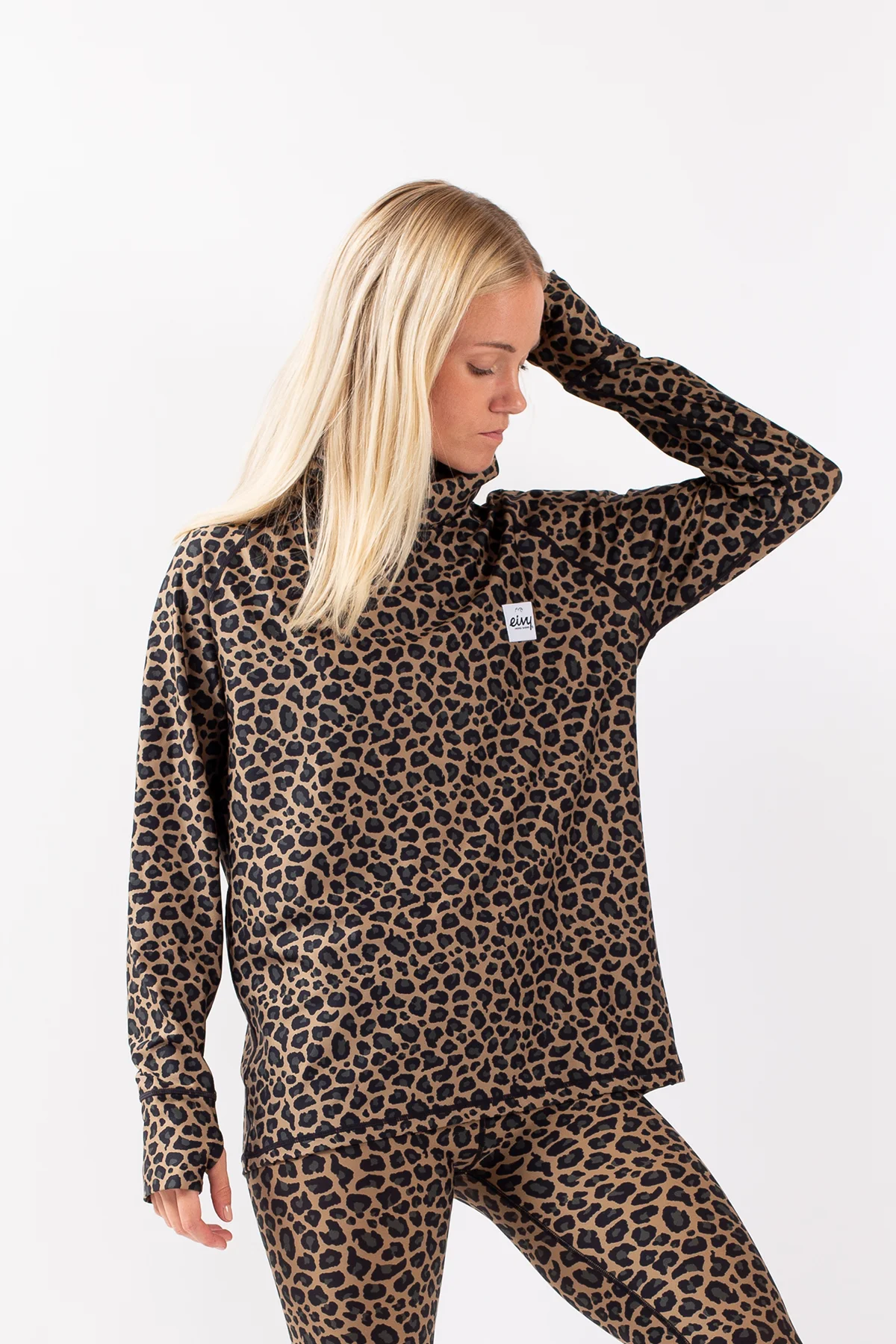 Boyfriends Fit Gaiter Top - Leopard