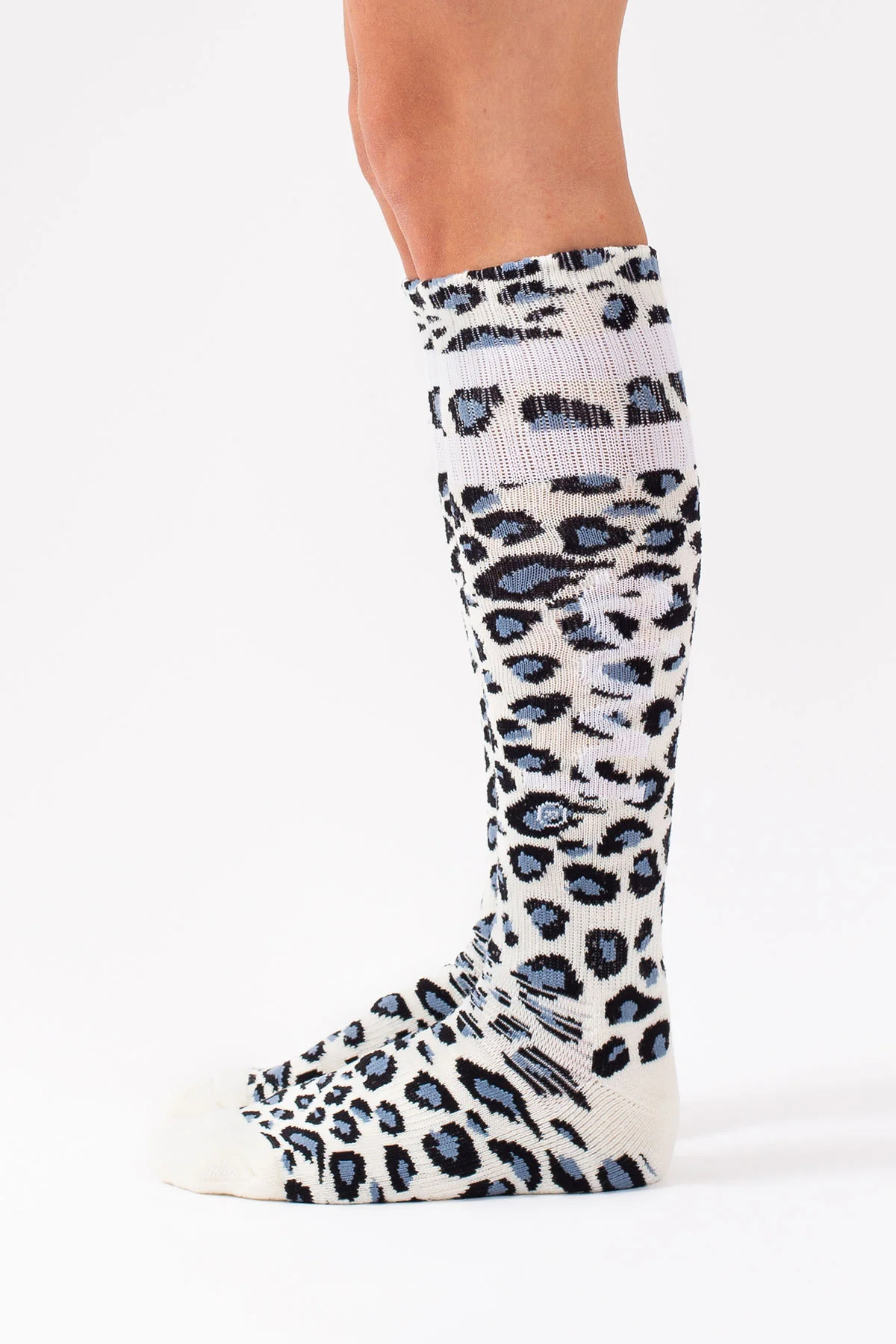 Cheerleader Wool Socks - Snow Leopard