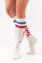 Cheerleader Wool Socks - Offwhite