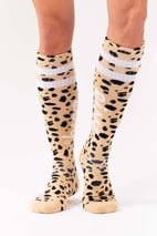 Cheerleader Wool Socks - Cheetah