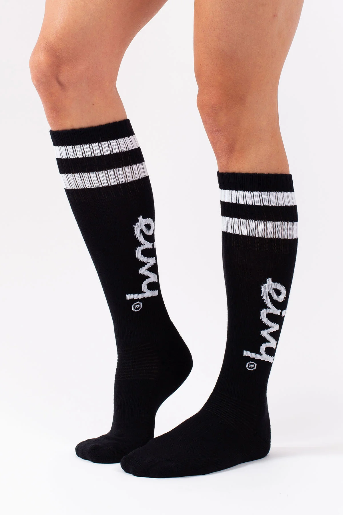 Cheerleader Wool Socks - Black