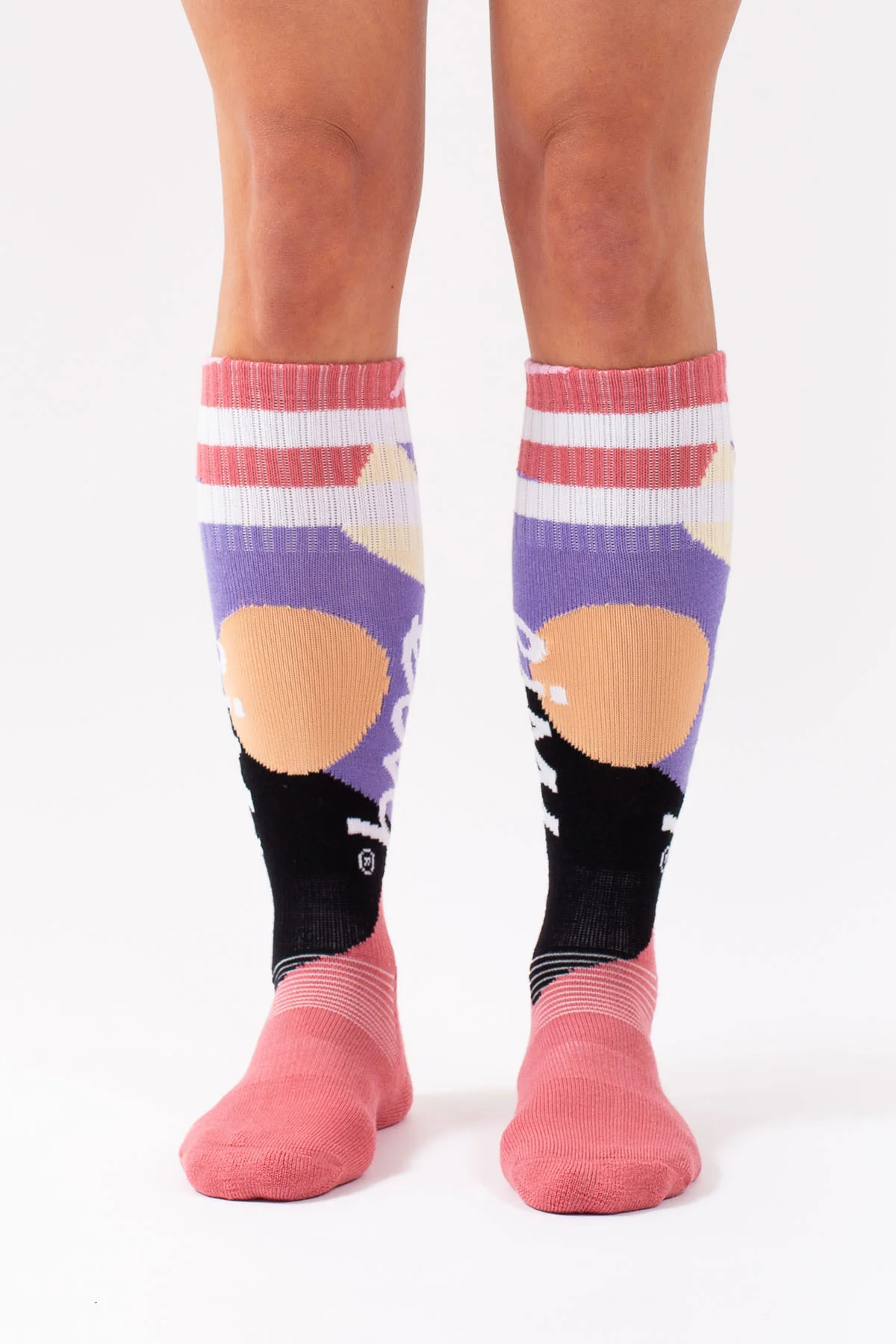 Cheerleader Wool Socks - Abstract Shapes