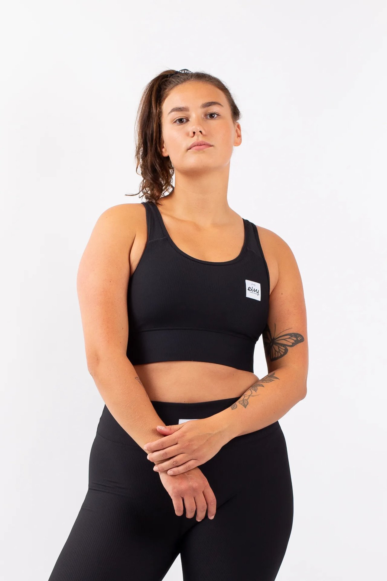 Rider Rib Sports Bra - Black | S