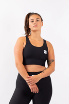 Rider Rib Sports Bra - Black | L