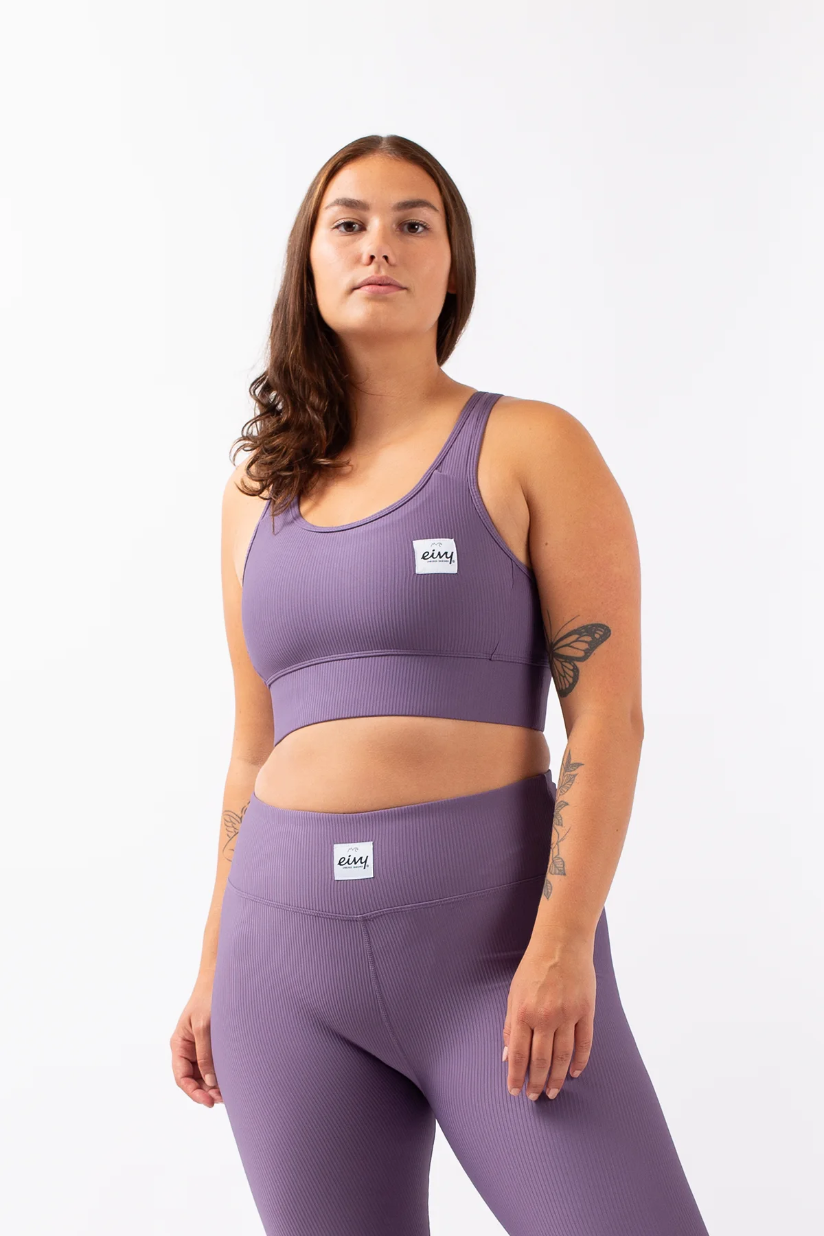 Rider Rib Sports Bra - Deep Purple | XXS