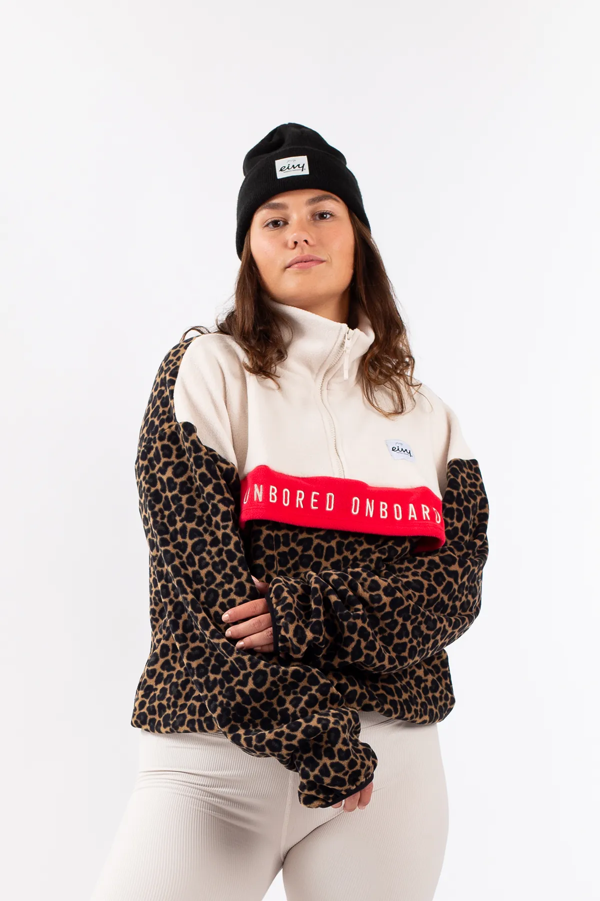 Ball Fleece - Offwhite & Leopard Ball Fleece - Offwhite & Leopard
