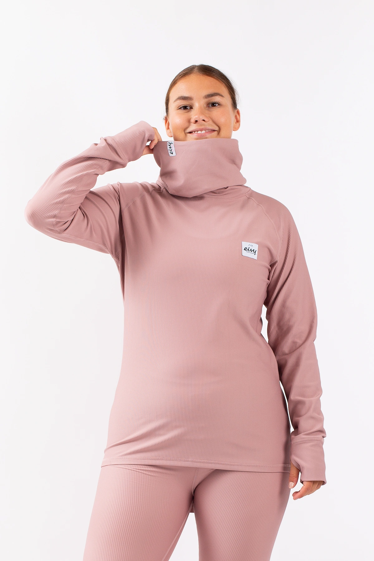 Icecold Gaiter Rib Top - Faded Woodrose