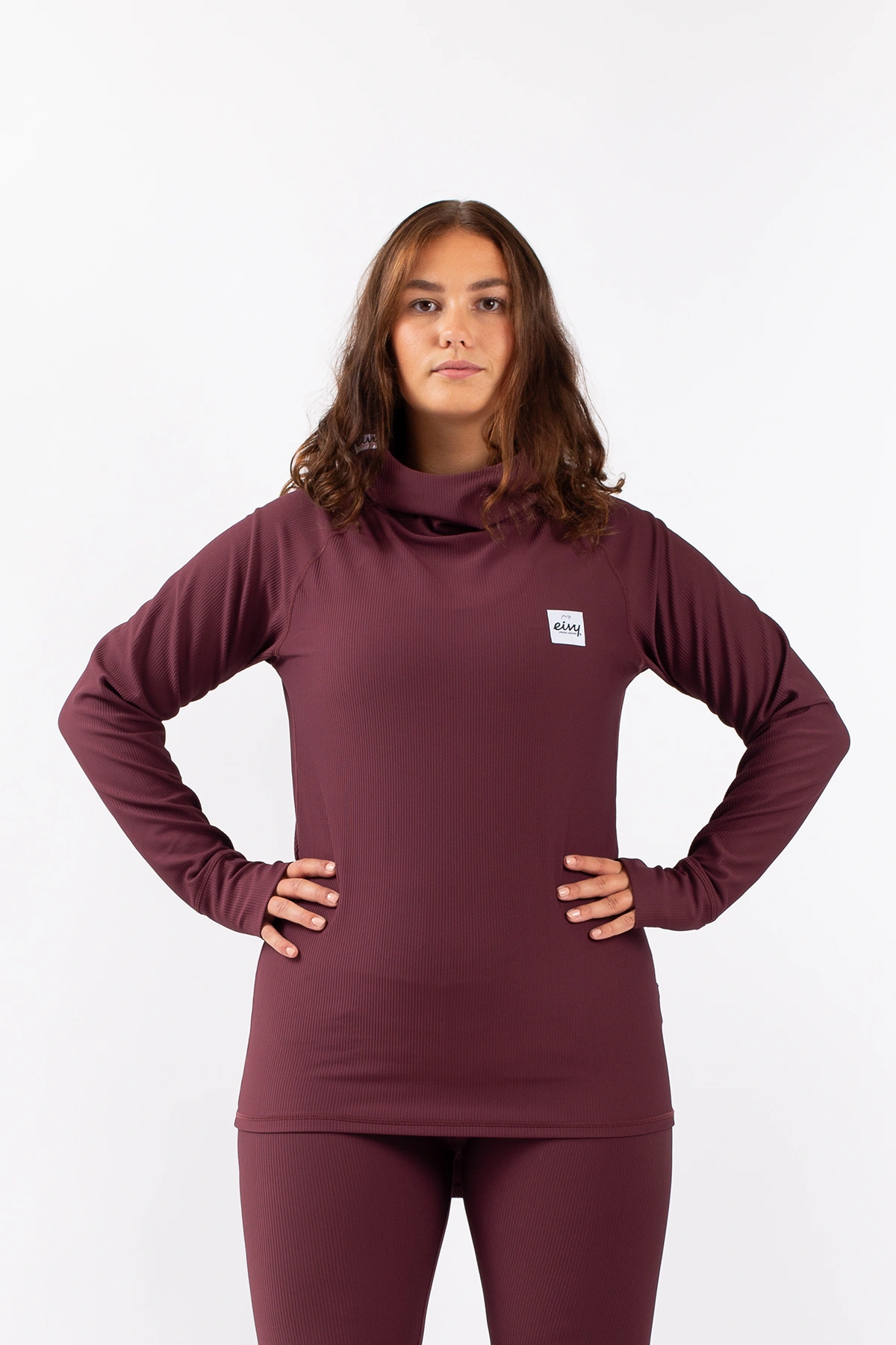 Icecold Hood Rib Top - Wine | XL