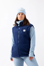 Lumberjackie Sherpa Vest - Navy | XXS