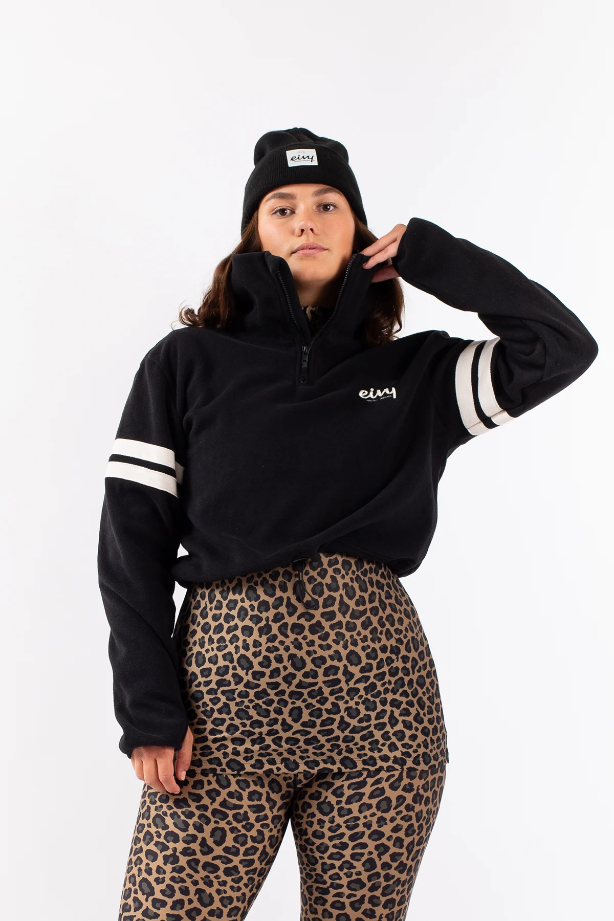 Fleece | Peg Cropped Fleece - Team Black Fleece | Peg Cropped Fleece - Team Black