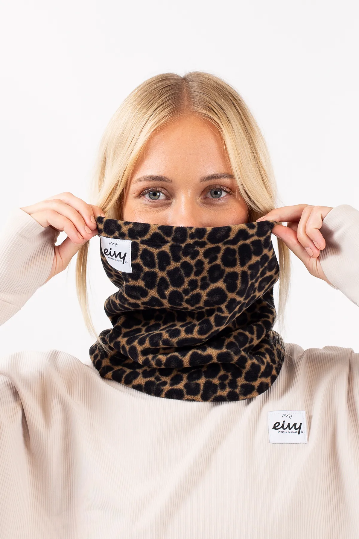 Adjustable Fleece Neckwarmer - Leopard | One Size