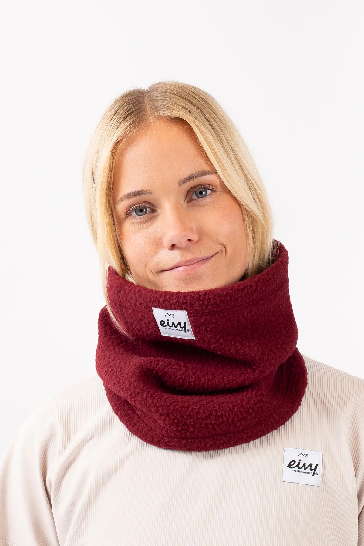 Adjustable Sherpa Neckwarmer - Wine