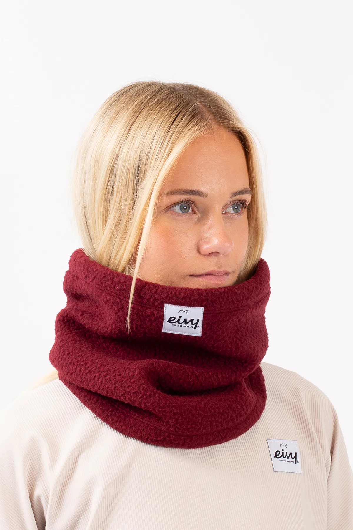 Adjustable Sherpa Neckwarmer - Wine | One Size