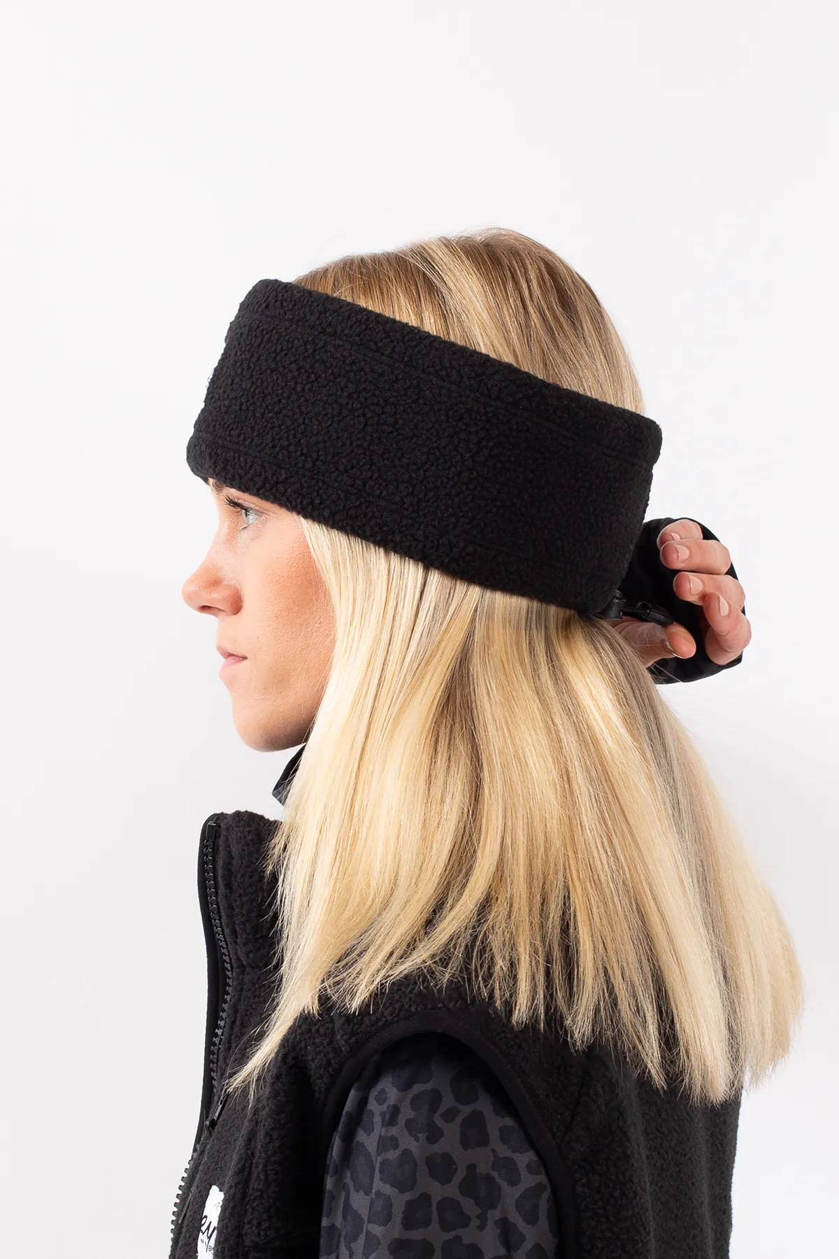 Throwback Sherpa Headband - Black