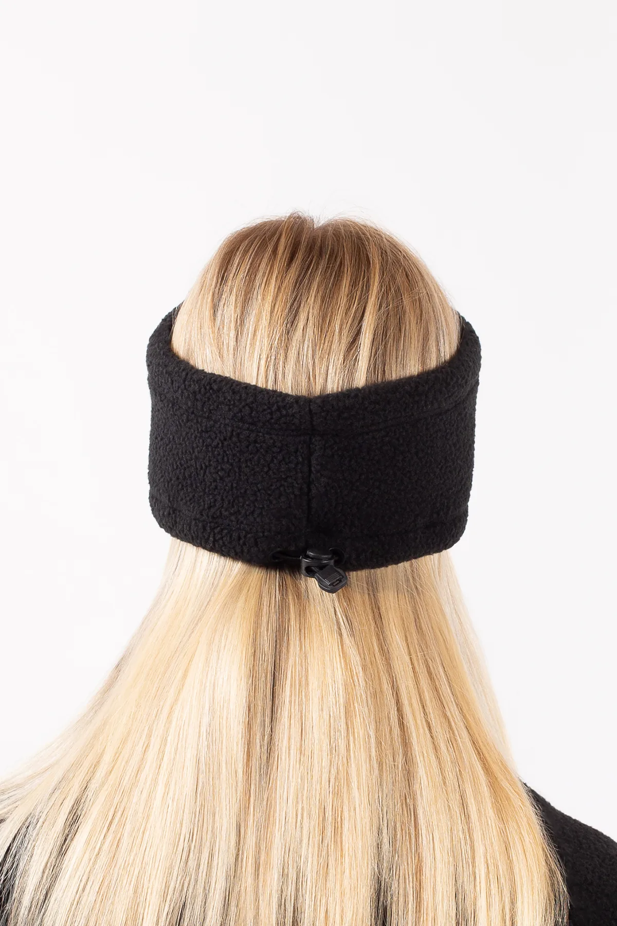 Throwback Sherpa Headband - Black | One Size