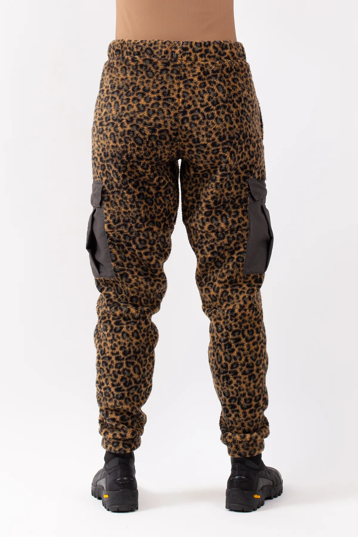 Cargo Sherpa Pants - Leopard | XL