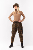 Cargo Sherpa Pants - Leopard | M