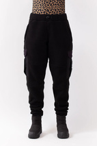 Cargo Sherpa Pants - Black | S