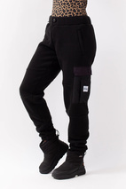 Cargo Sherpa Pants - Black | S