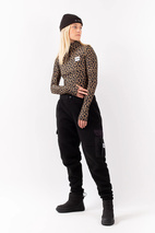 Cargo Sherpa Pants - Black | S