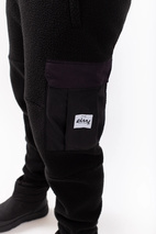 Cargo Sherpa Pants - Black | M