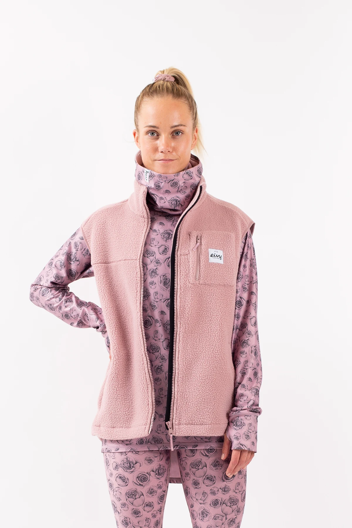Lumberjackie Sherpa Vest - Faded Woodrose Lumberjackie Sherpa Vest - Faded Woodrose