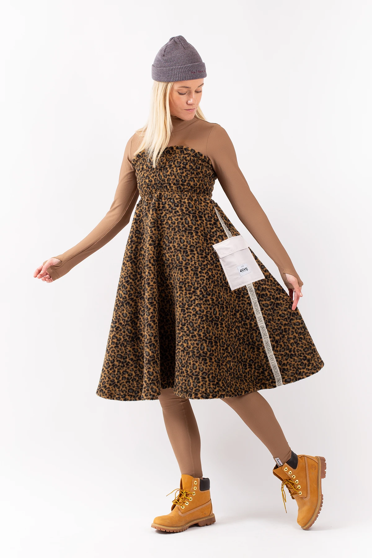 Valley Sherpa Skirt - Leopard | L