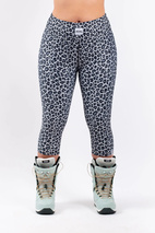 Icecold 3/4 Tights - Snow Leopard | XXS