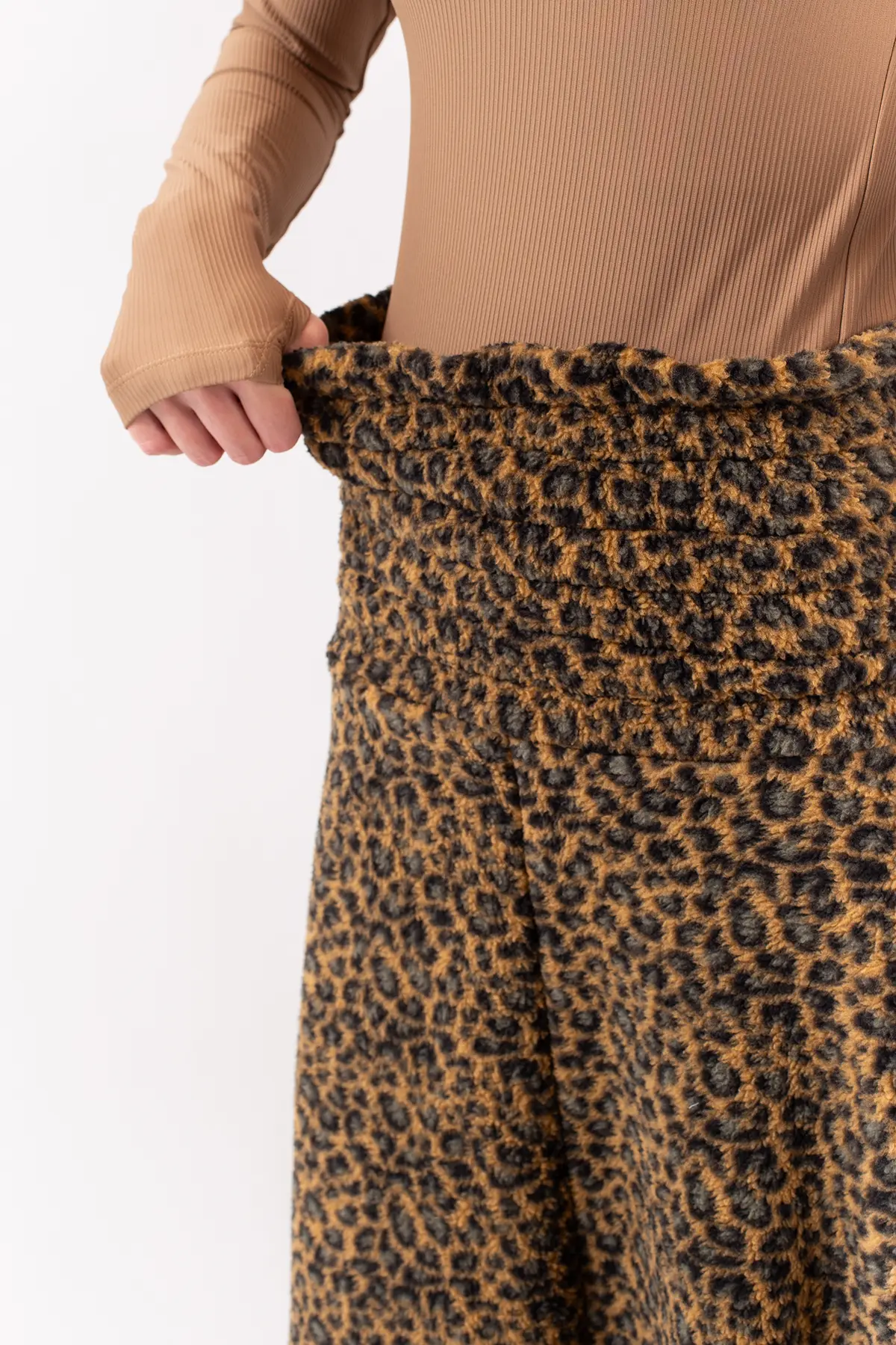 Valley Sherpa Skirt - Leopard | S