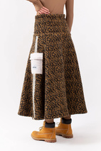 Valley Sherpa Skirt - Leopard | L