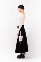 Valley Sherpa Skirt - Black | XS