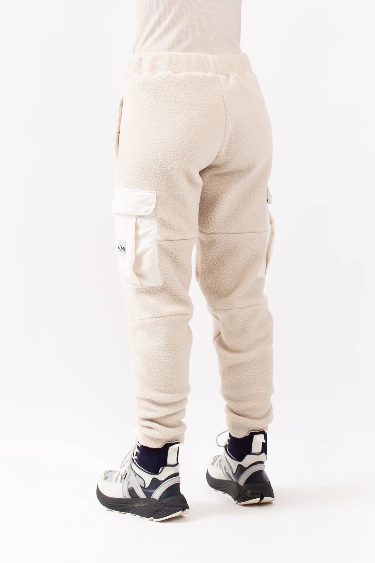 Cargo Sherpa Pants - Faded Cloud