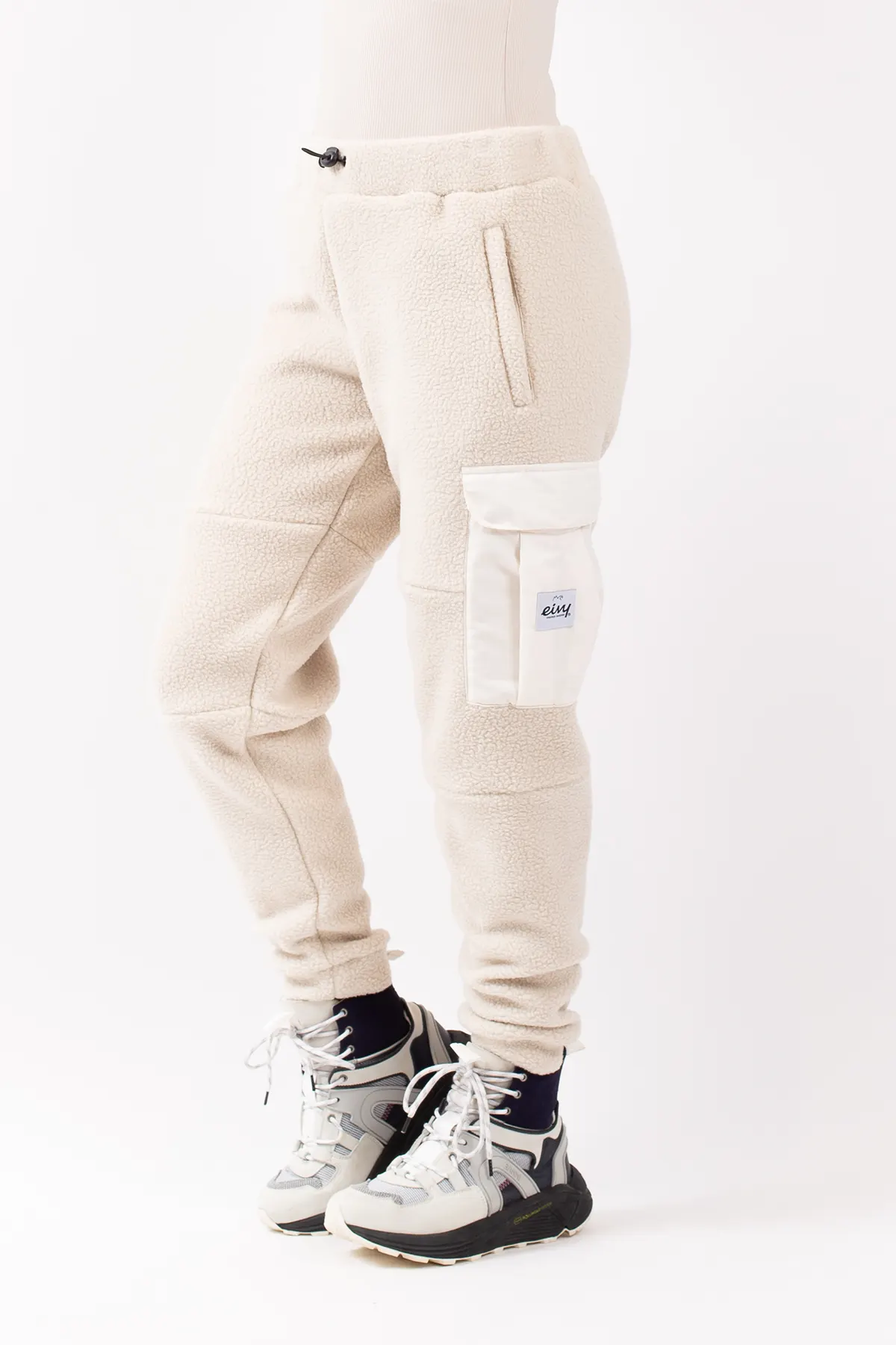 Cargo Sherpa Pants - Faded Cloud