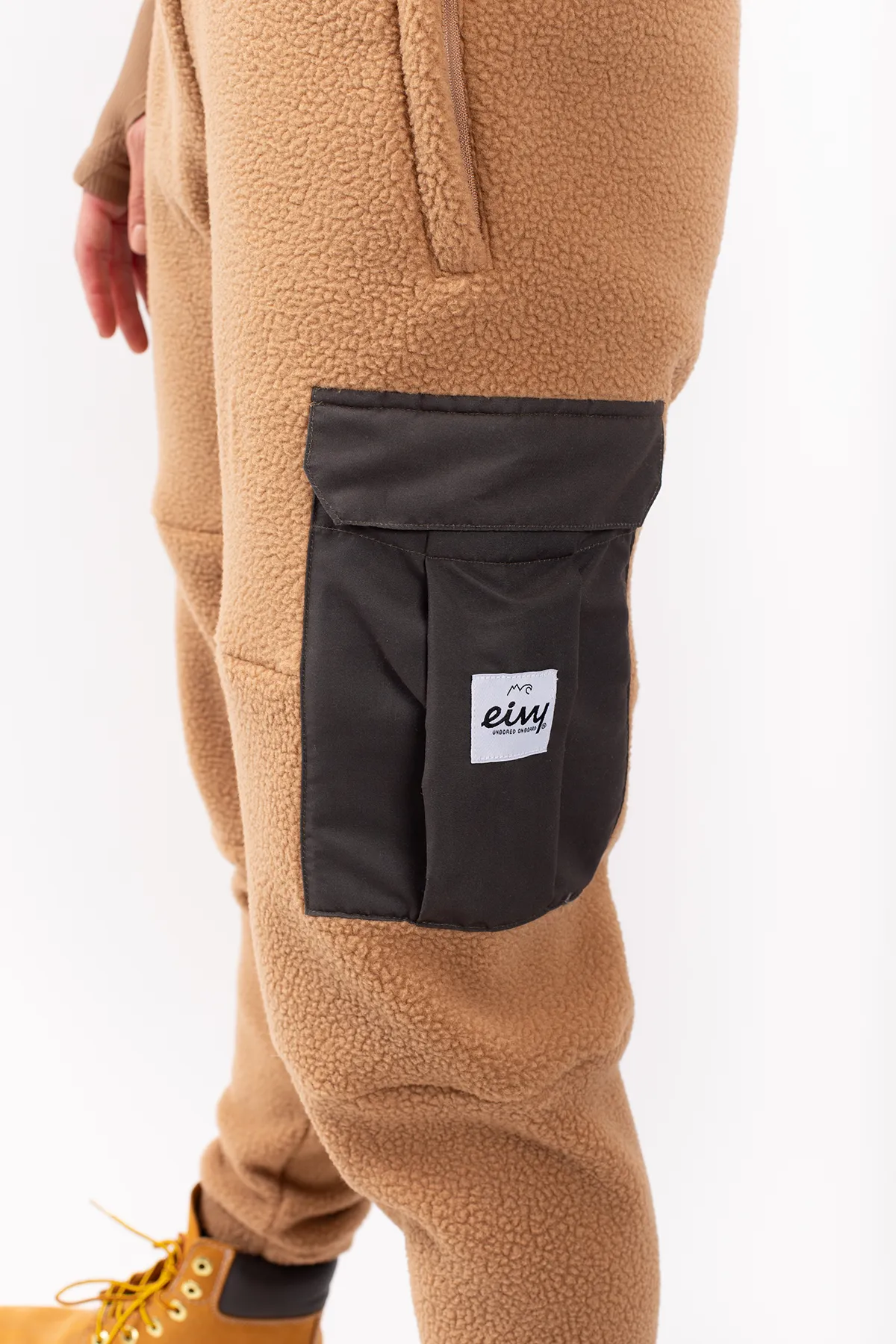 Cargo Sherpa Pants - Faded Coffee