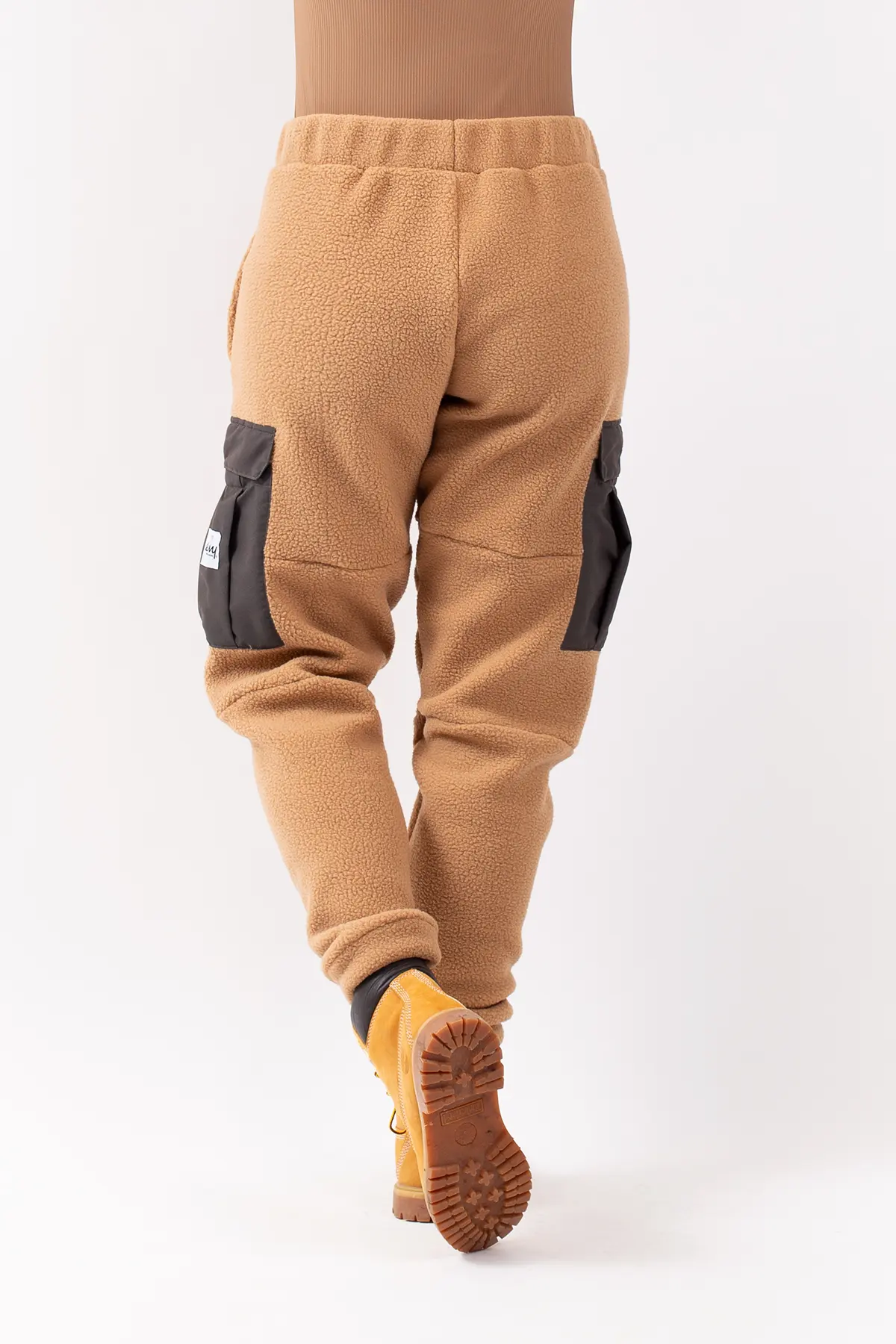 Cargo Sherpa Pants - Faded Coffee
