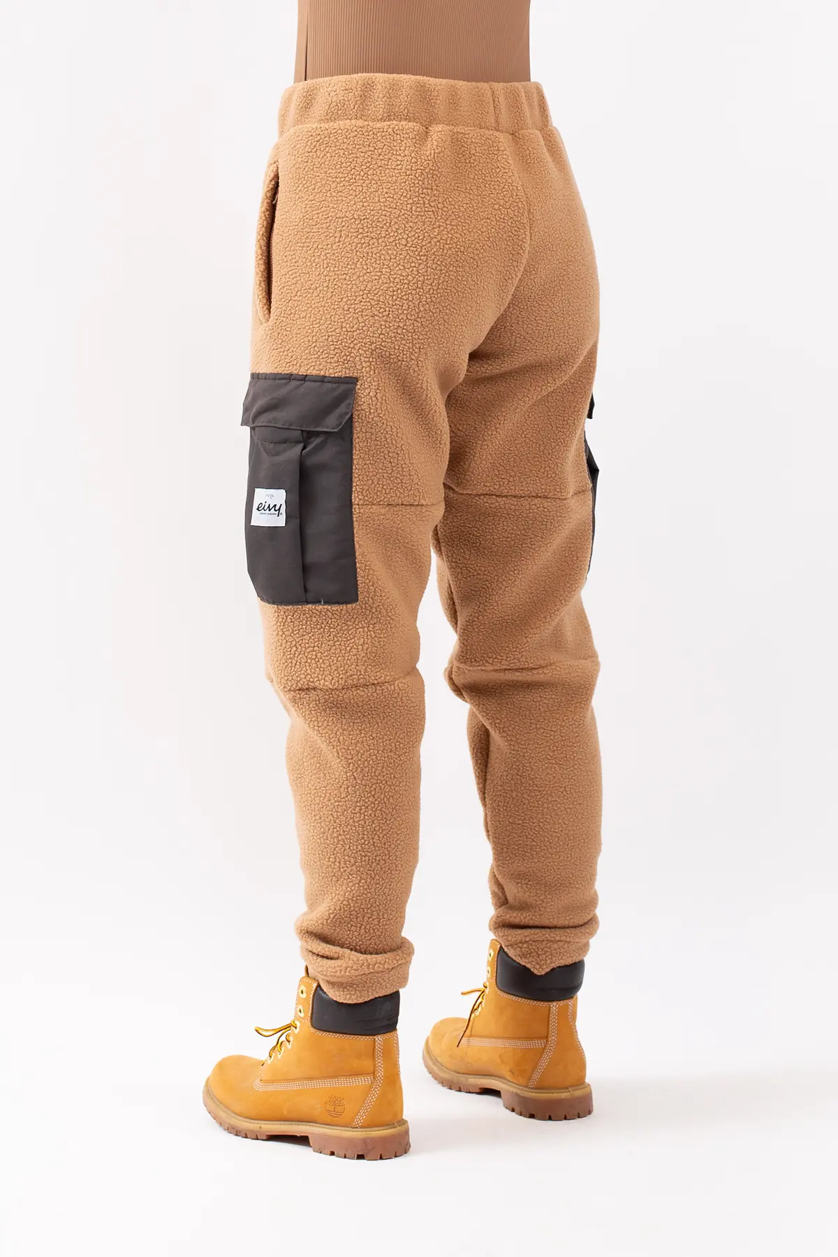 Cargo Sherpa Pants - Faded Coffee