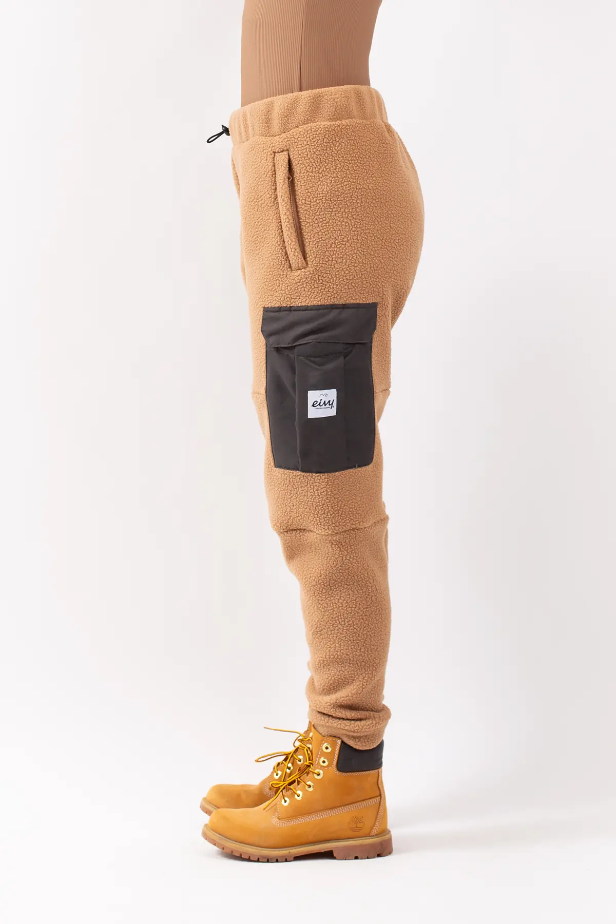 Cargo Sherpa Pants - Faded Coffee