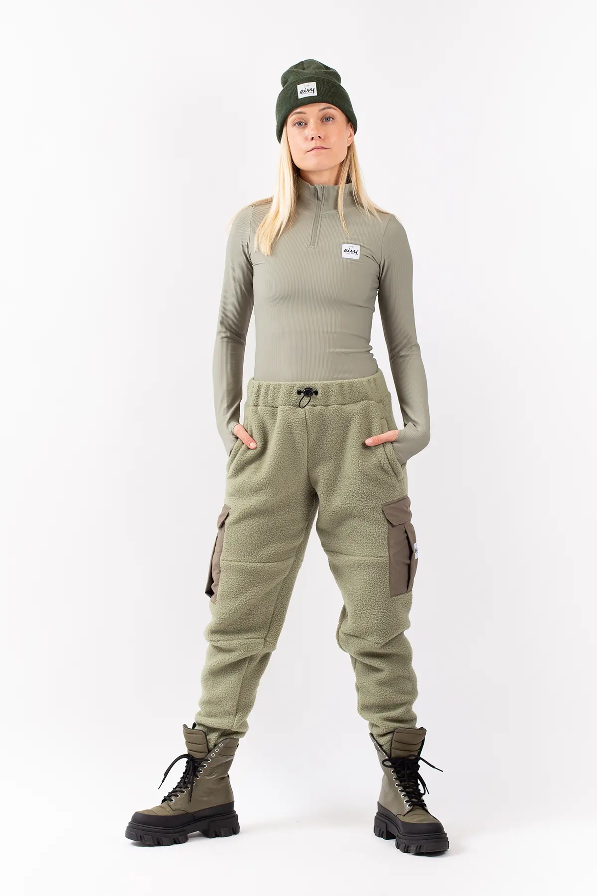 Cargo Sherpa Pants - Faded Oak | XXS