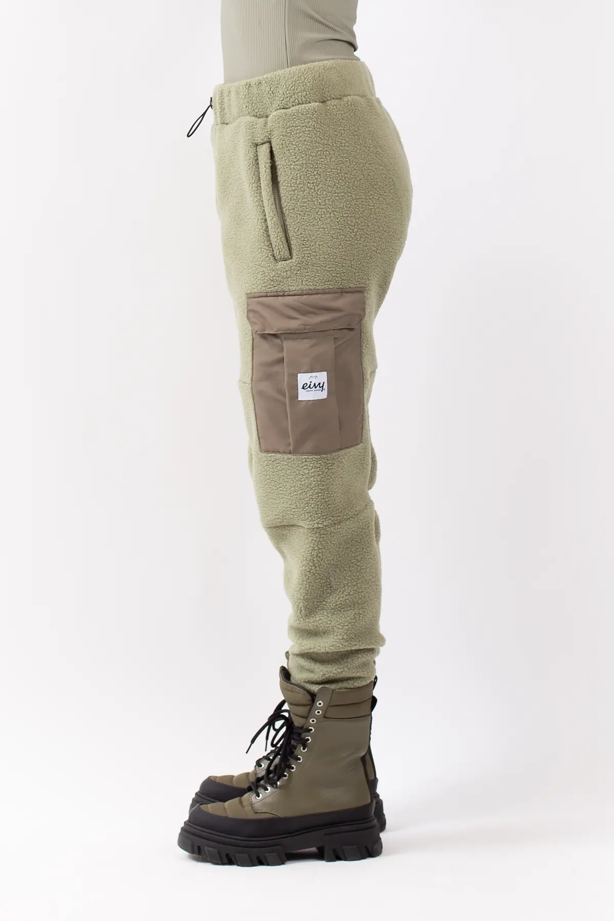 Cargo Sherpa Pants - Faded Oak