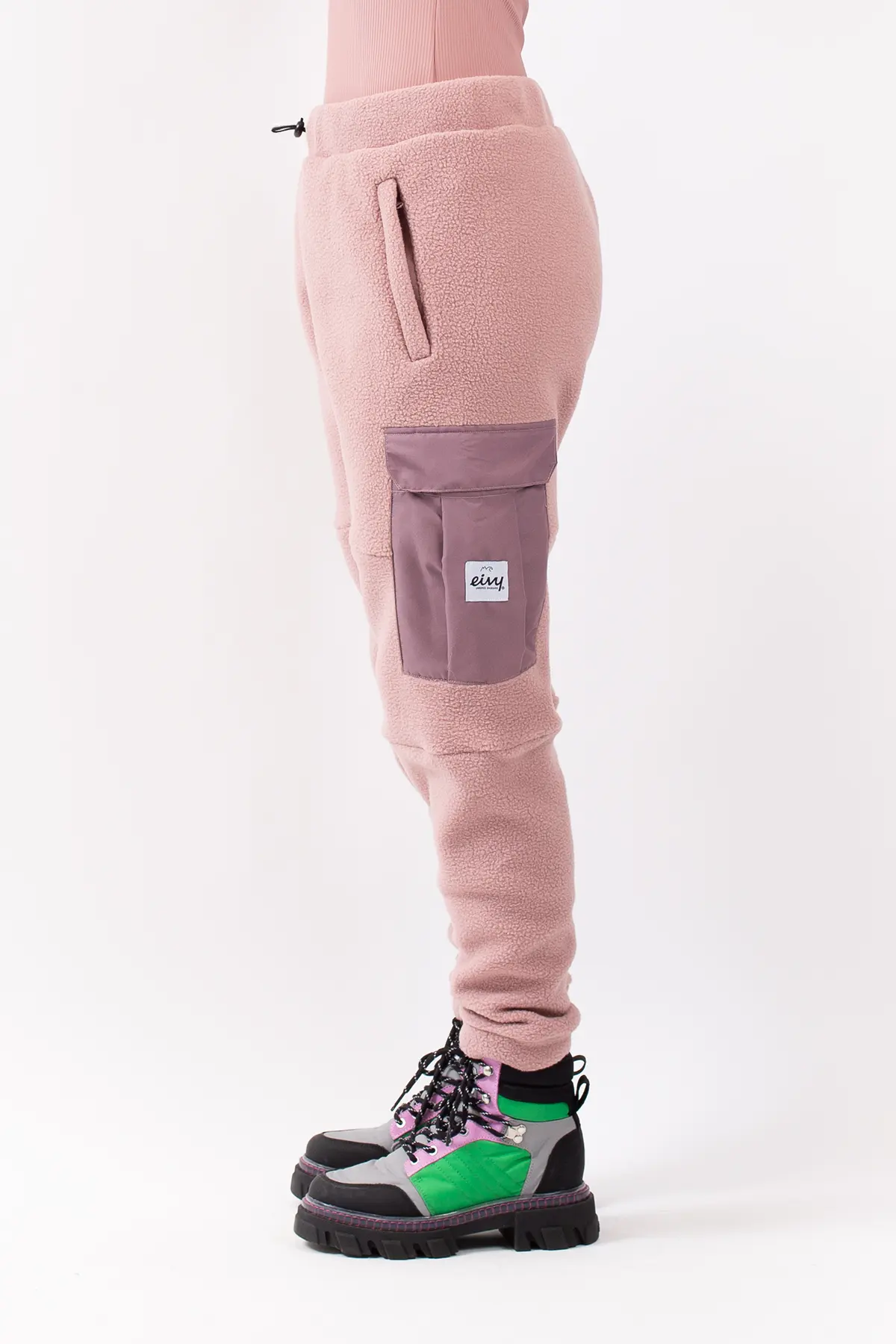 Cargo Sherpa Pants - Faded Woodrose | XS