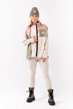 Lumberjackie Sherpa Vest - Faded Blocks | XXS